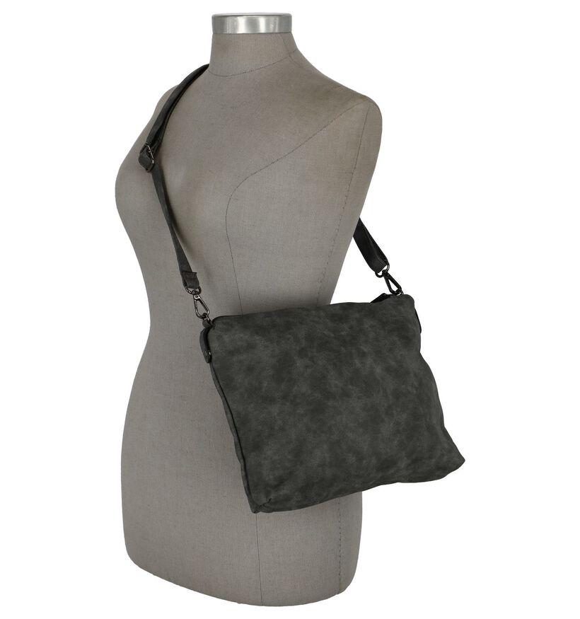 Emily & Noah Cabas Bag in Bag en Gris en simili cuir (284365)