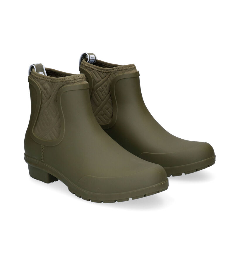 UGG Chevonne Bottes de pluie en Vert kaki en synthétique (294546)