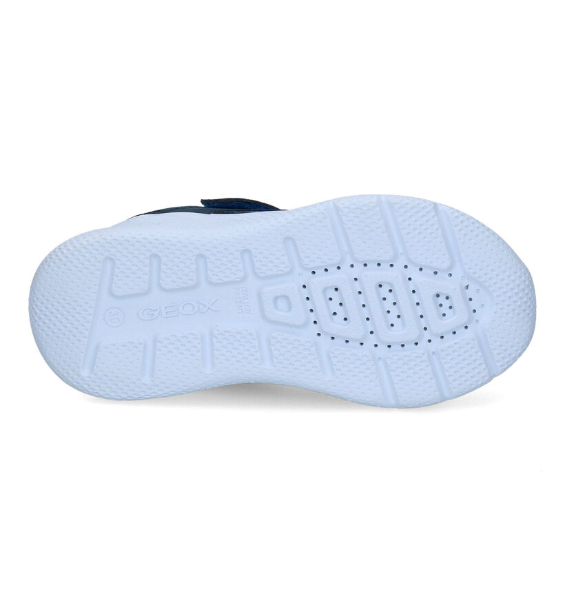 Geox Sprintye Baskets en Bleu pour garçons (302610) - pour semelles orthopédiques