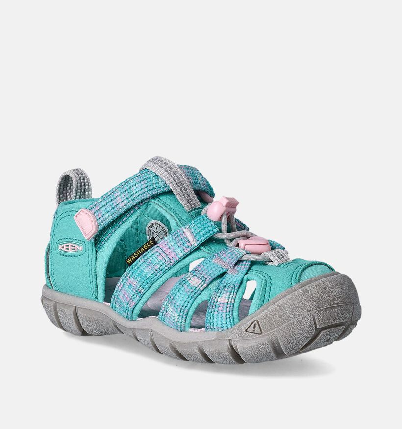 Keen Seacamp II CNX Sandales de marche en Vert pour filles (357902)