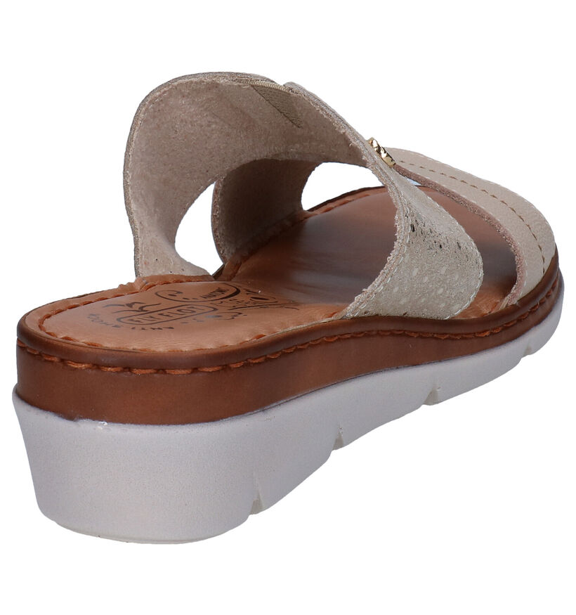 Fly Flot Mules en Or en cuir (289225)