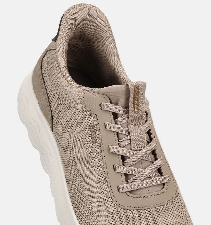 Geox Spherica Bruine Lage Slip-on Sneakers voor heren (368010) - geschikt voor steunzolen