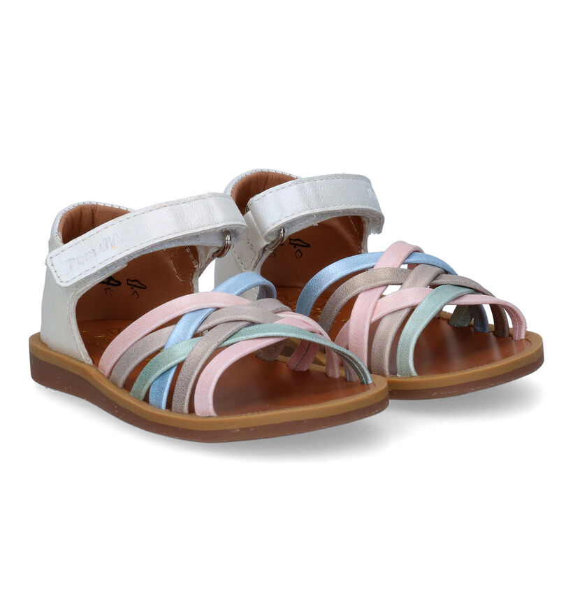 Pom d'Api Poppy Lux Witte Sandalen voor meisjes (322866)