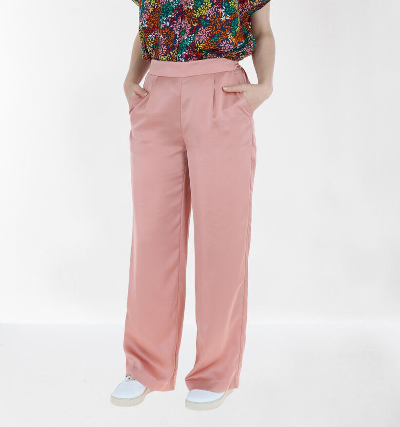 Vila Haiuka Pantalon Large en Rose (285987)