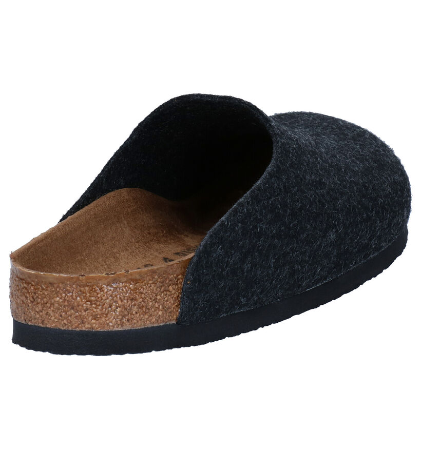 Birkenstock Amsterdam Grijze Pantoffels in stof (294814)