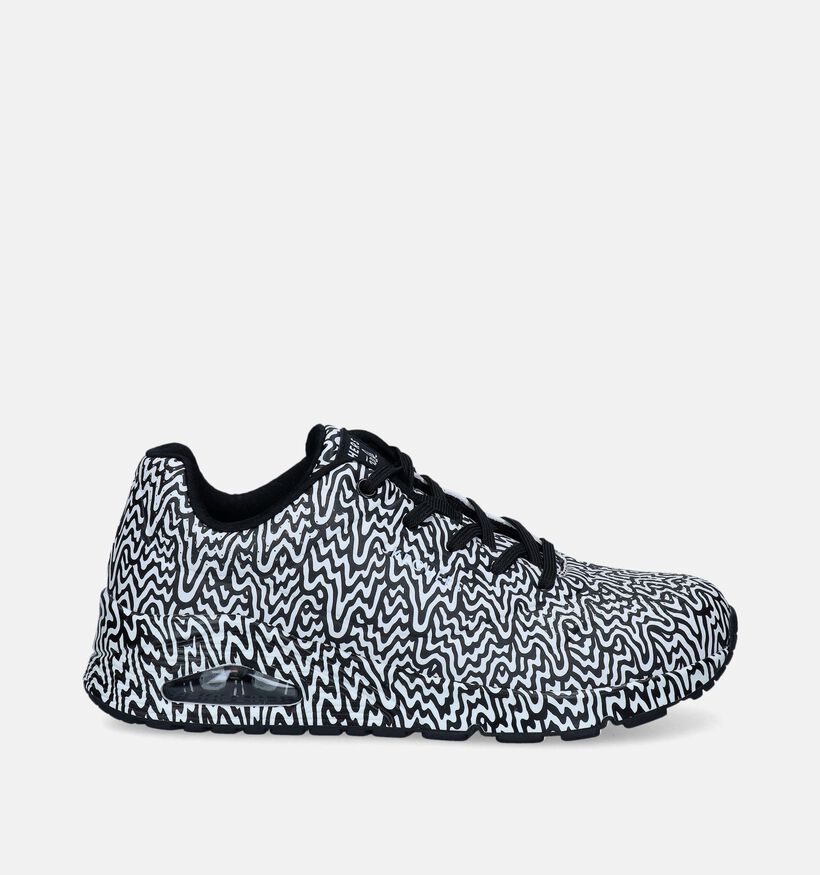Skechers Uno Jen Stark Infinite Drip Baskets en Noir pour femmes (343892)