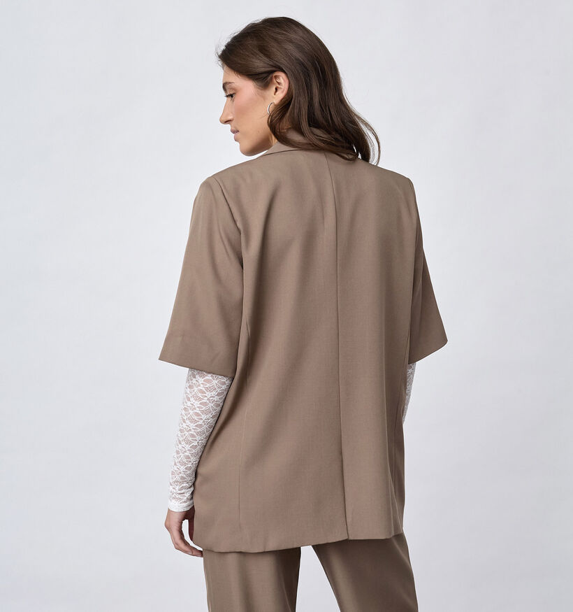 Sisters Point Viksa Blazer en Beige fonc&eacute; pour femmes (384433)