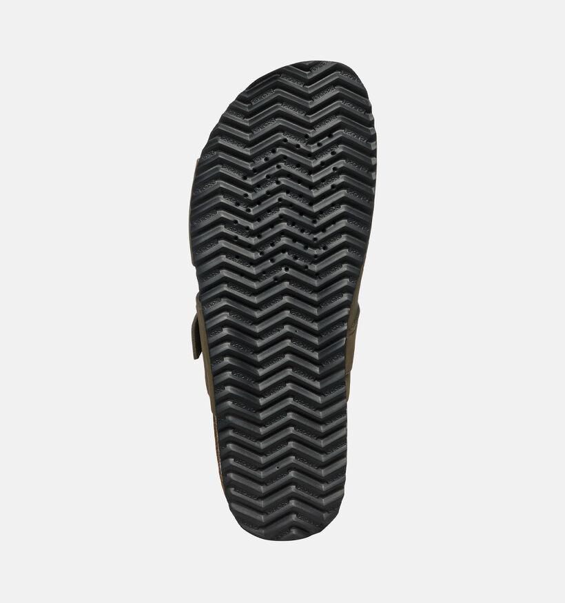 Geox Ghita Nu-pieds en Vert Khaki pour hommes (351502)