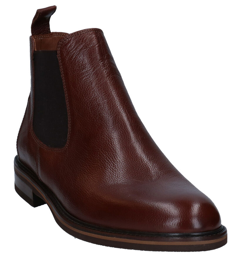 Ambiorix Flemming Chelsea Boots en Cognac en cuir (300715)