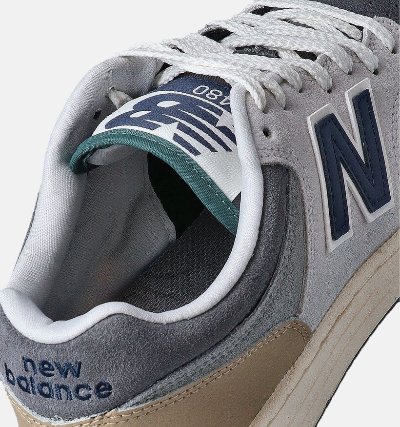 New Balance BB 480 Grijze Sneakers voor heren, jongens (350079) - geschikt voor steunzolen