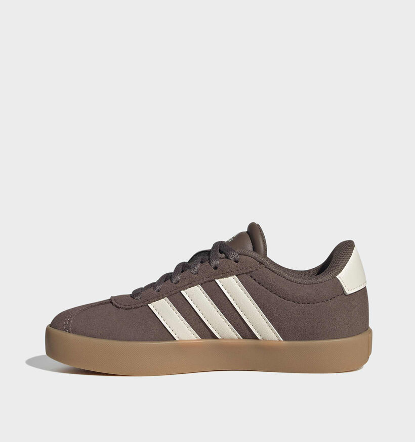 adidas VL Court 3.0 Bruine Sneakers voor jongens (372713) - geschikt voor steunzolen