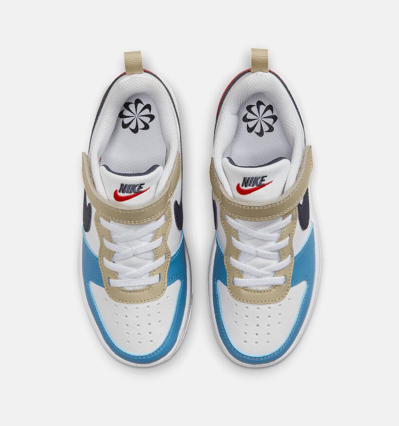 Nike Court Borough Low 2 Witte Sneakers voor jongens, meisjes (341566) - geschikt voor steunzolen