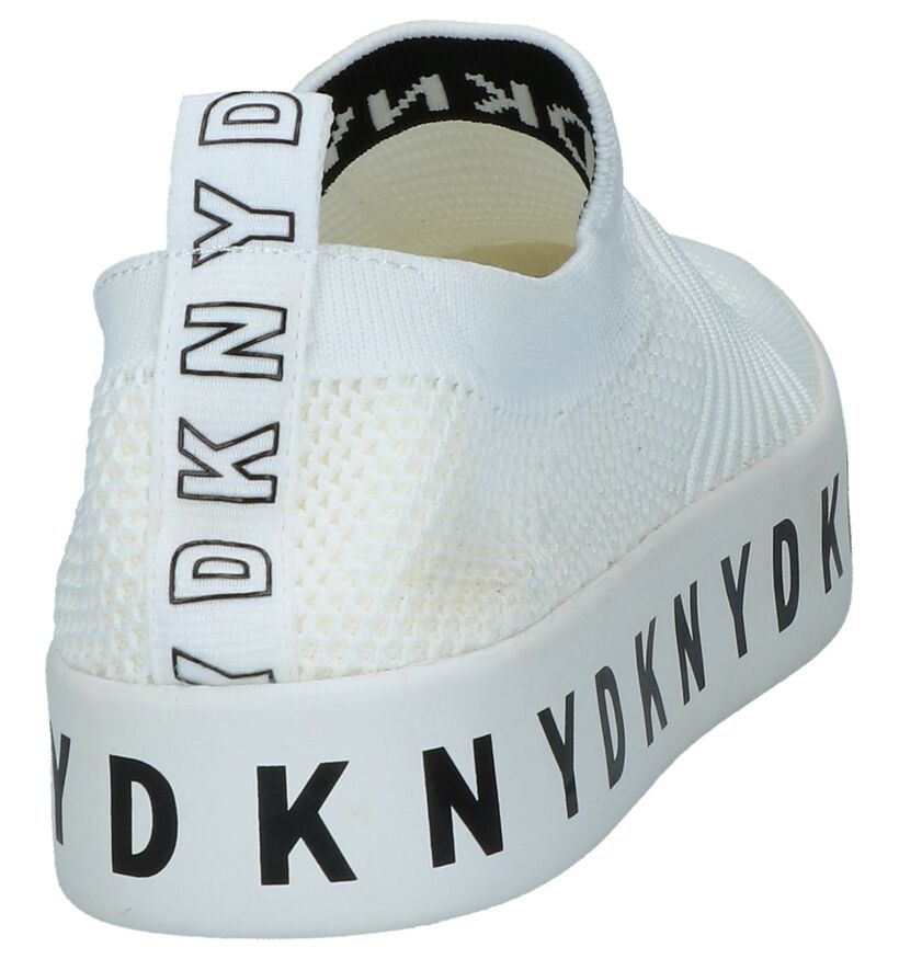 DKNY Baskets slip-on en Blanc en textile (238291)