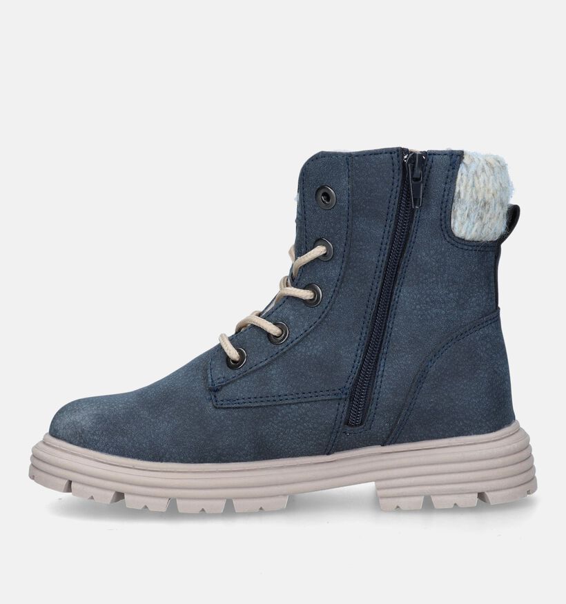SJ Blauwe Bottines voor meisjes (329511) - geschikt voor steunzolen