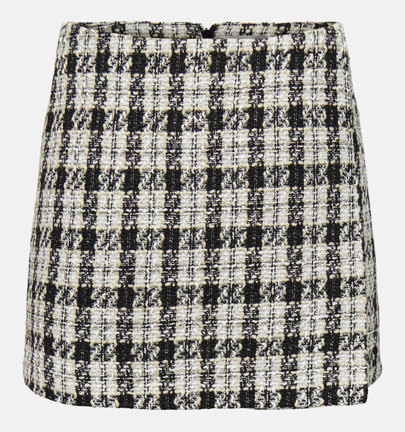 JDY Viola Zwarte Geruite rok voor dames (350002)