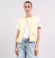 Pieces Faleah Manteaux courts en Jaune pour femmes (374928)