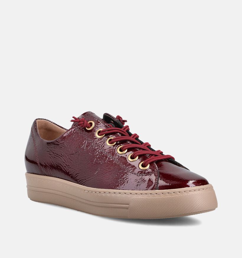 Paul Green Bordeaux Veterschoenen voor dames (373952) - geschikt voor steunzolen