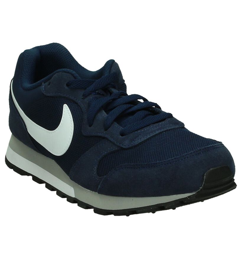 Nike Md Runner Blauwe Sneaker in daim (178308)