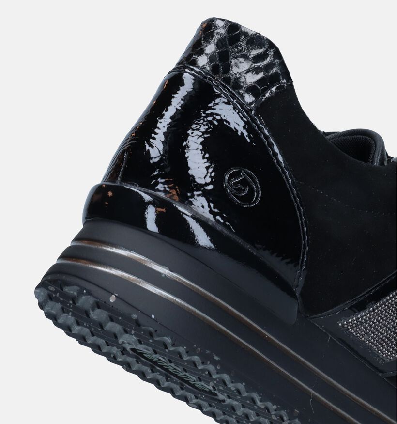 Remonte Zwarte Sneakers voor dames (328451) - geschikt voor steunzolen