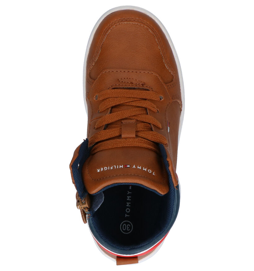 Tommy Hilfiger Chaussures hautes en Cognac en simili cuir (257341)
