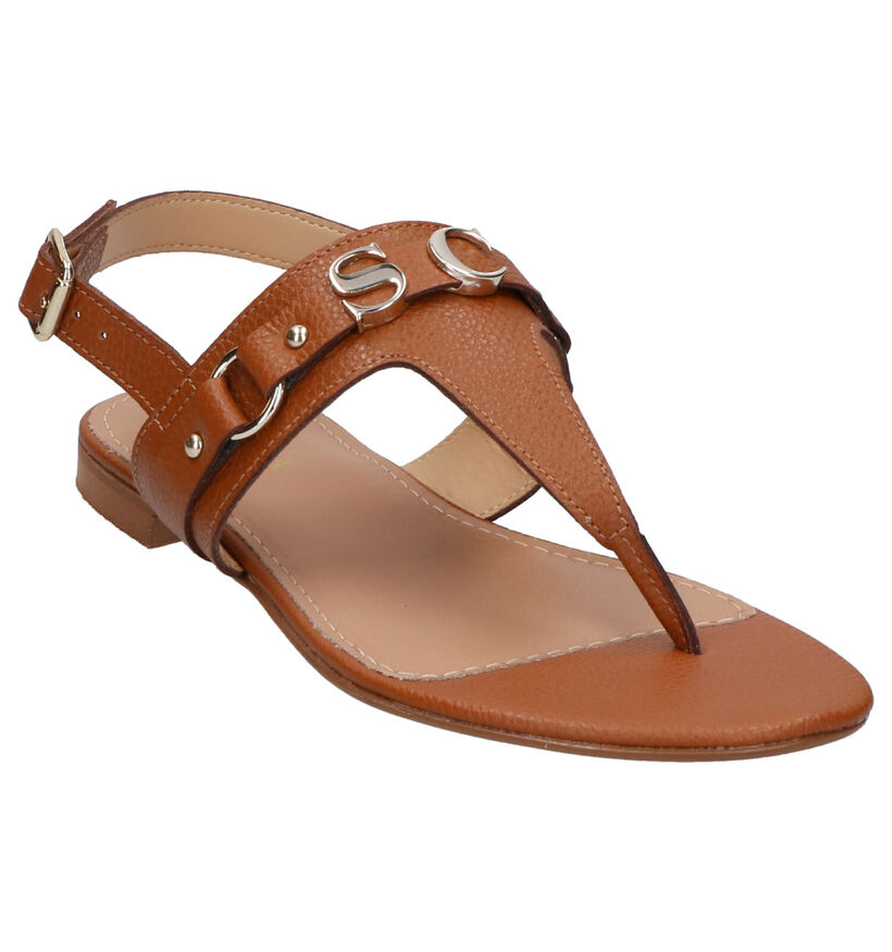 Scapa Cognac Sandalen in leer (270280)