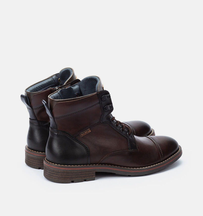 Pikolinos York Donkerbruine Boots met Veter voor heren (379267) - geschikt voor steunzolen