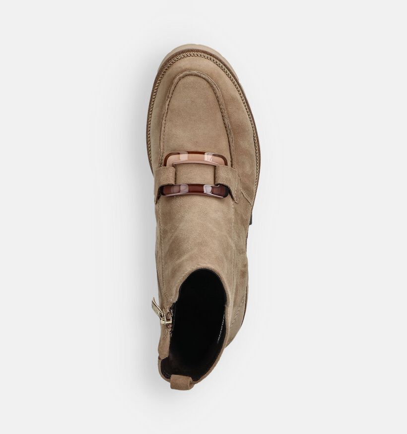 Tamaris Bottines plates en Beige pour femmes (362787)