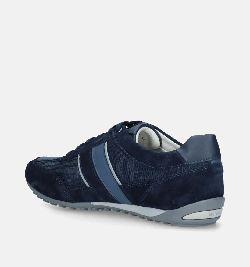 Geox Wells Chaussures à lacets en Bleu pour hommes (317555) - pour semelles orthopédiques