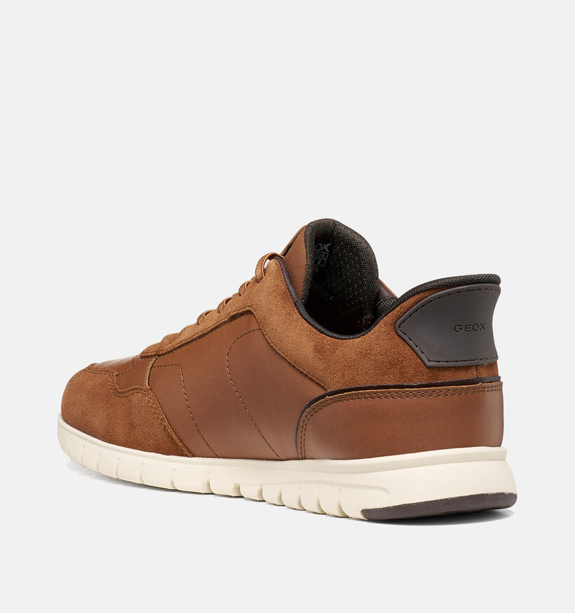 Geox Flextridezero Plus Chaussures plates en Cognac pour hommes (376361) - pour semelles orthop&eacute;diques