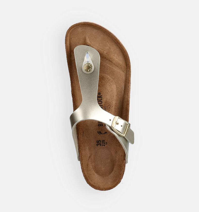 Birkenstock Gizeh Gouden Slippers voor meisjes (368476)