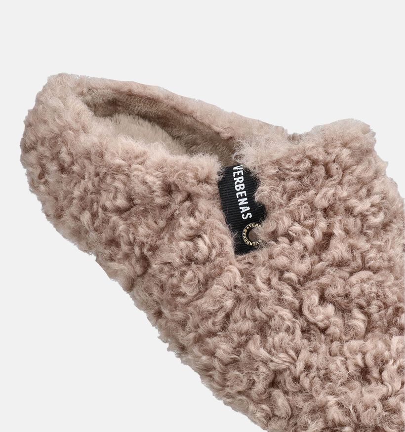 Verbenas York Curly Beige Pantoffels voor dames (380875)