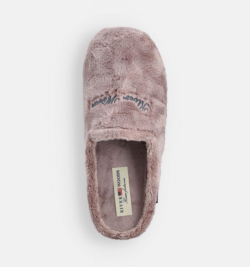 River Woods Bieneke Pantoufles en Taupe pour femmes (363676) - pour semelles orthopédiques