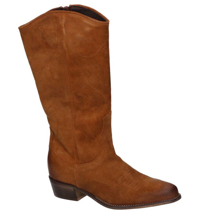 Cognac Western Laarzen Poelman voor dames (263968)