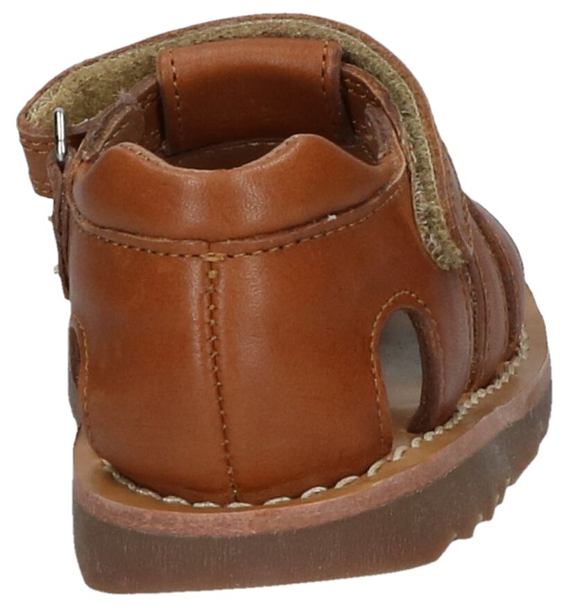 Cognac Sandalen Pom d'Api Waff Papy in leer (242930)