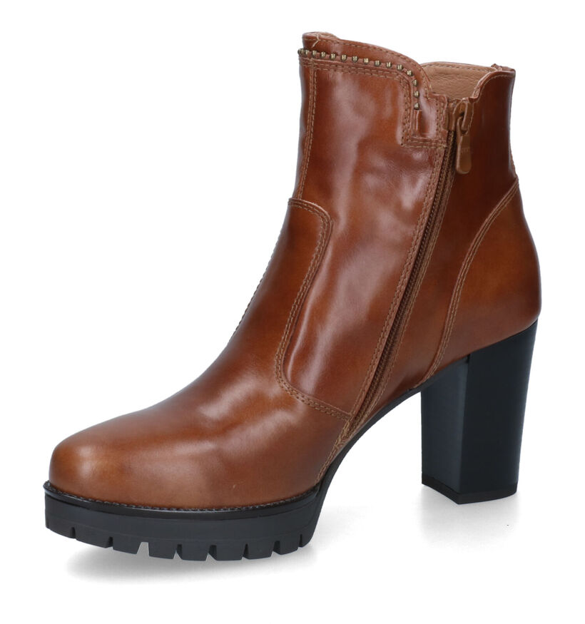 NeroGiardini Bottines à talons en Cognac en cuir (314608)