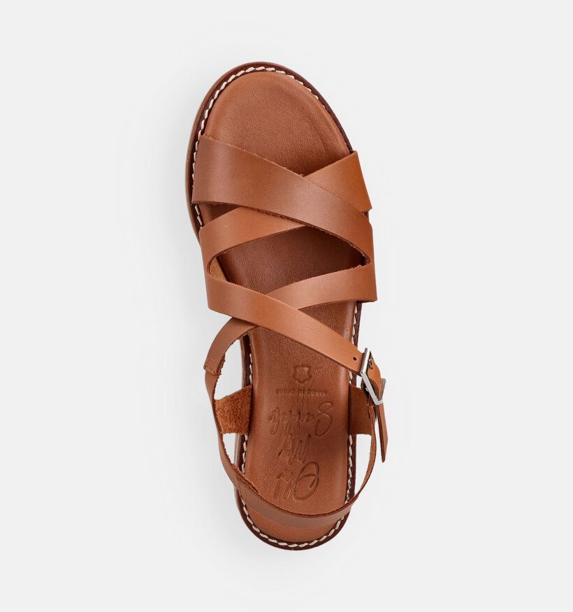 Oh My Sandals Cognac Sandalen voor dames (373338)