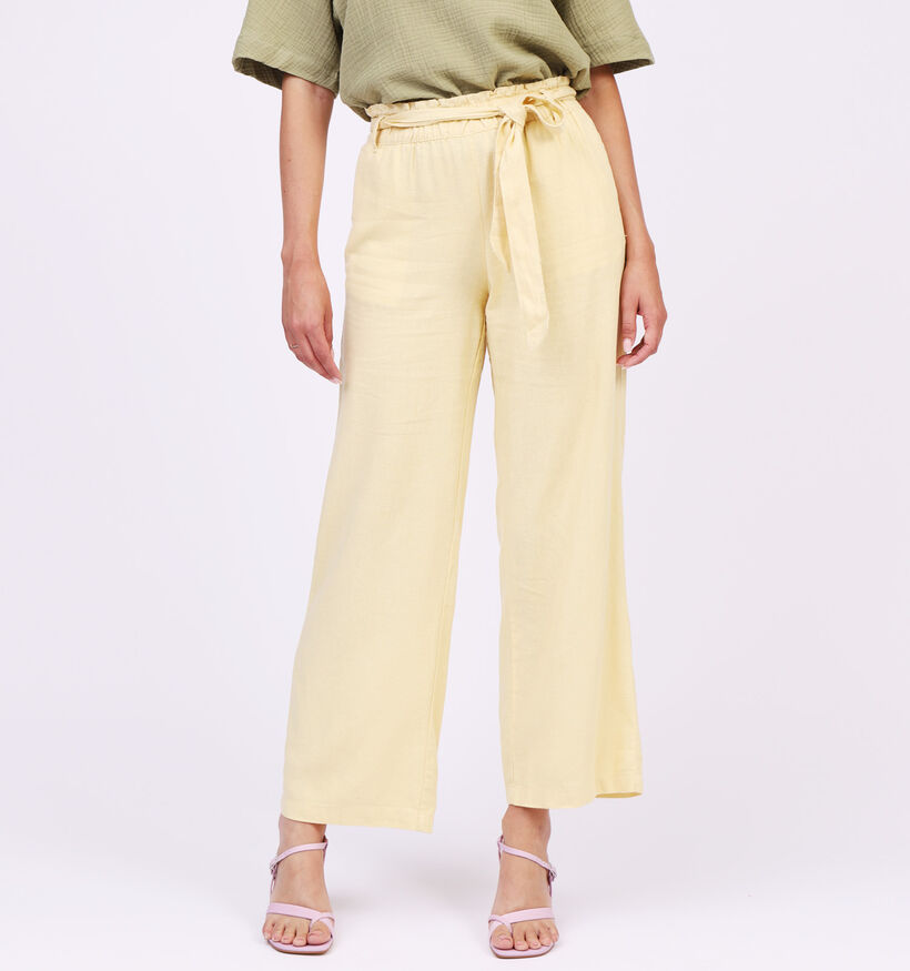 JDY Pantalon Large en Jaune (311836)