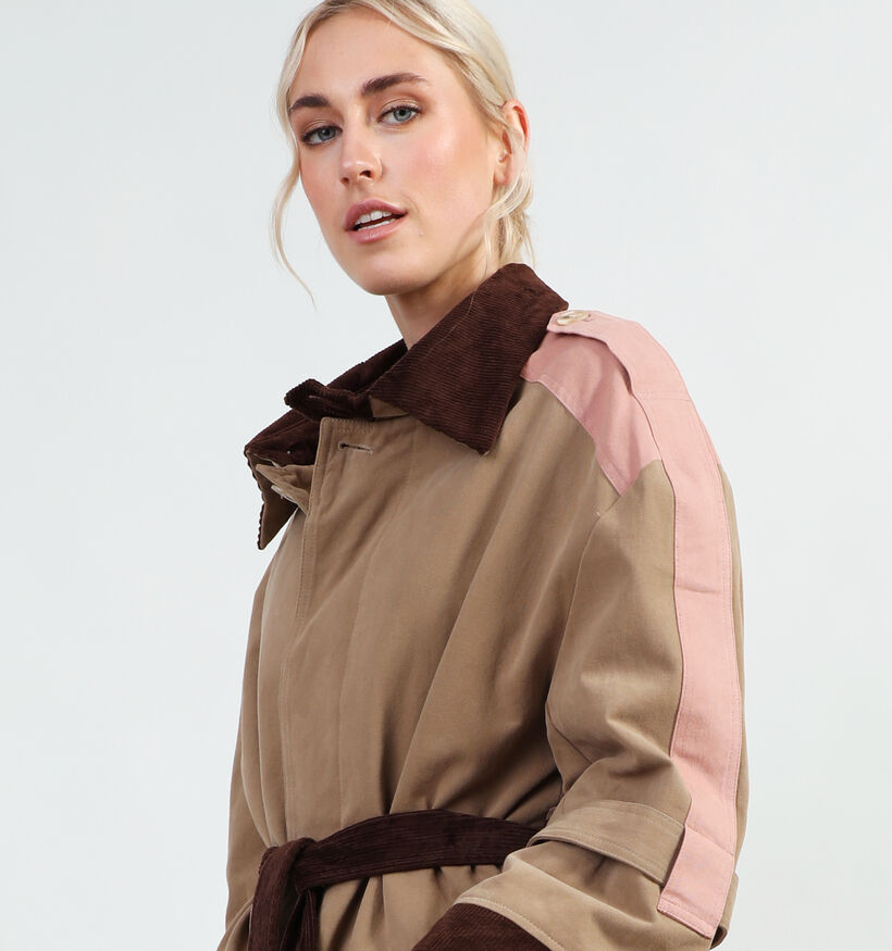 Orfeo Rosa Manteau mi-longue en Beige pour femmes (349324)