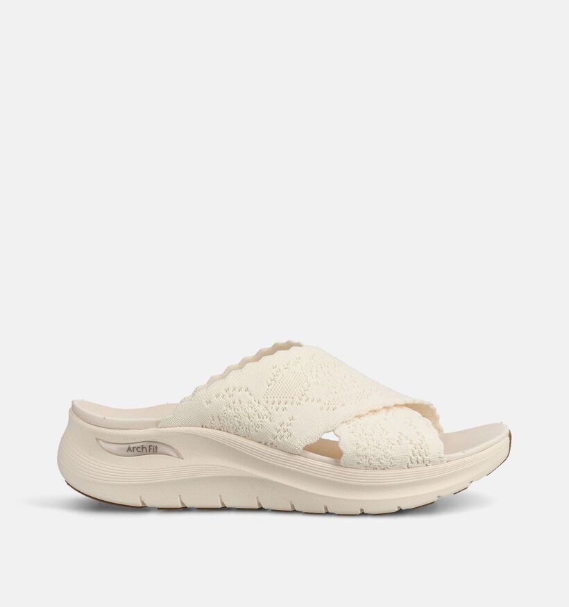 Skechers Arch Fit 2.0 Still The One Nu-pieds en Blanc pour femmes (371271)