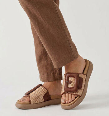 Gabor Best Fitting Nu-pieds Cognac