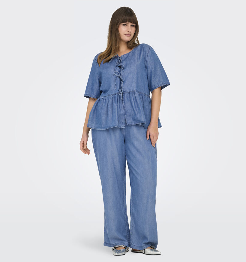 ONLY Carmakoma Charis Blauwe Wijde broek L32 voor dames (351434)