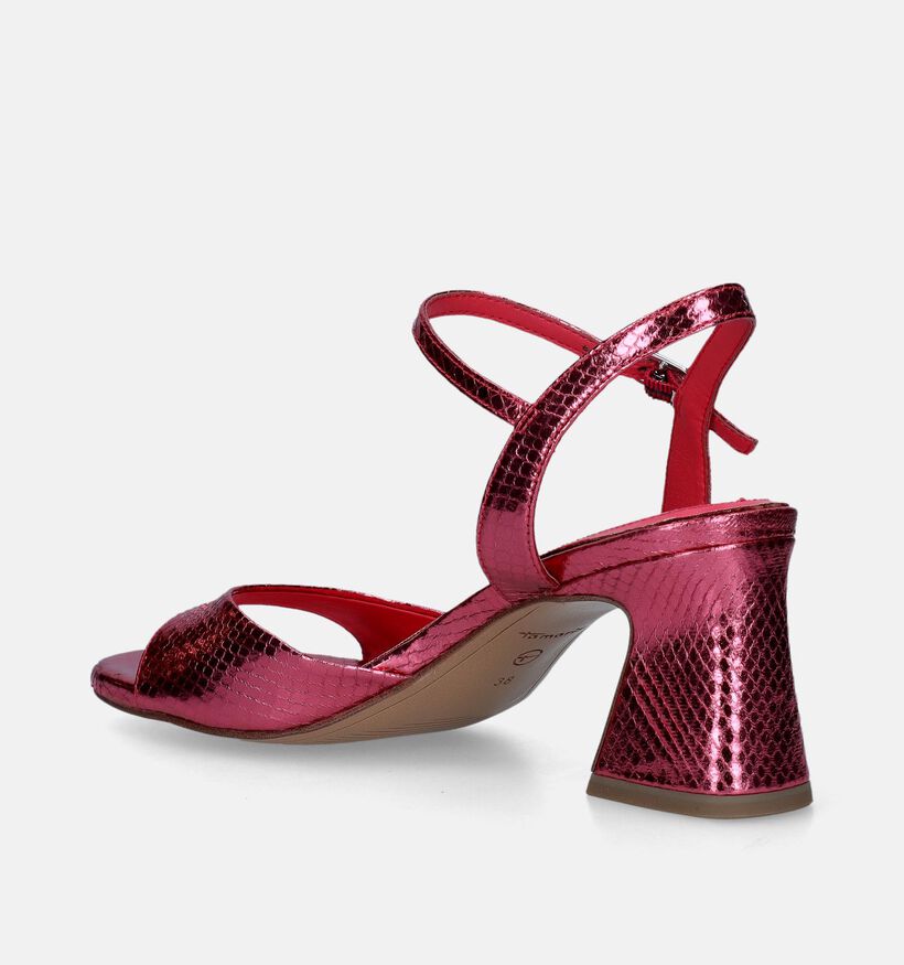 Tamaris Sandales avec talon en Fuchsia pour femmes (341322)