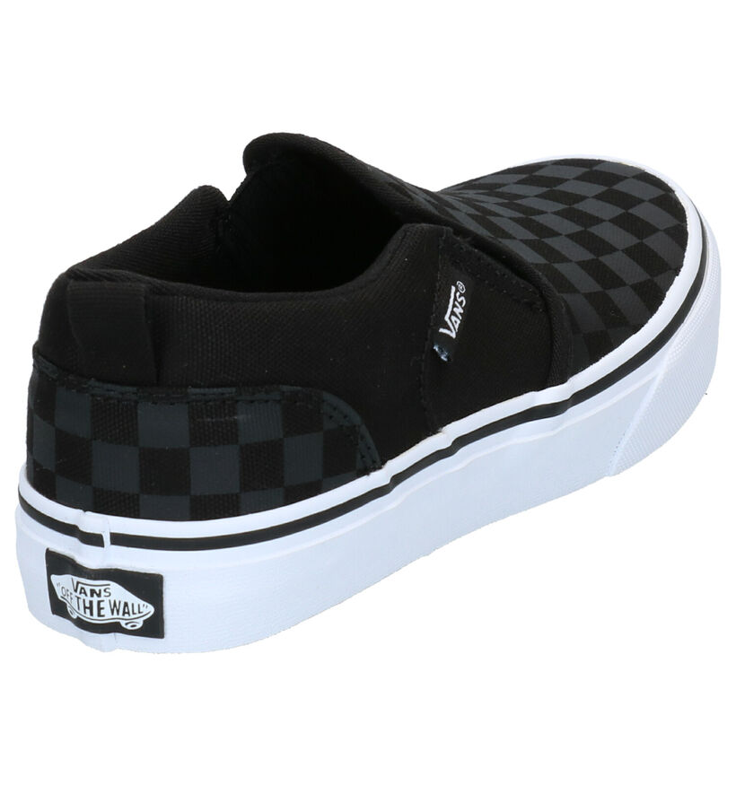 Vans Asher Zwarte Slip-on Sneakers in stof (303045)