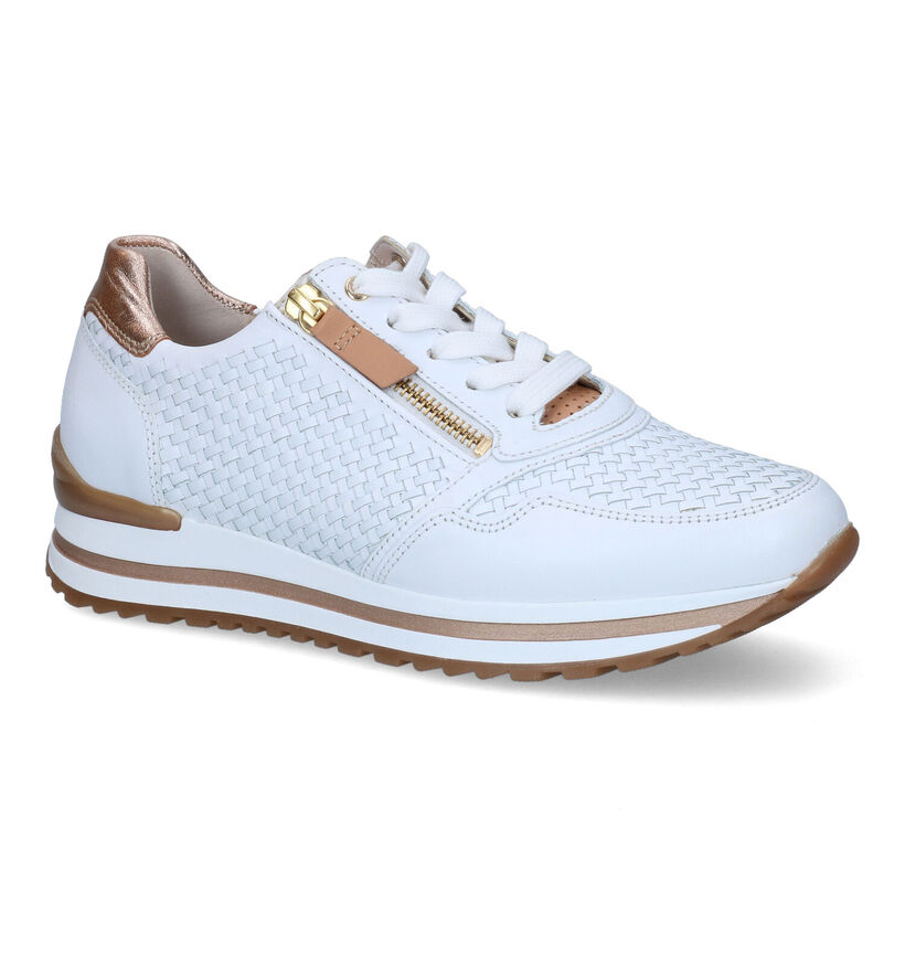 Gabor OptiFit Chaussures à lacets en Blanc en cuir (301883)