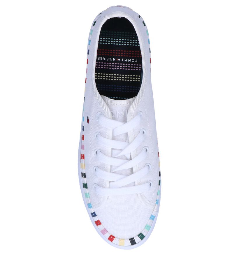 Witte Sneakers Tommy Hilfiger Rainbow in stof (241822)