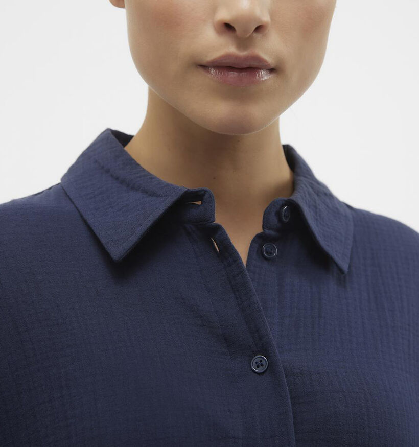 Vero Moda Natali Robe chemise en Bleu pour femmes (337282)