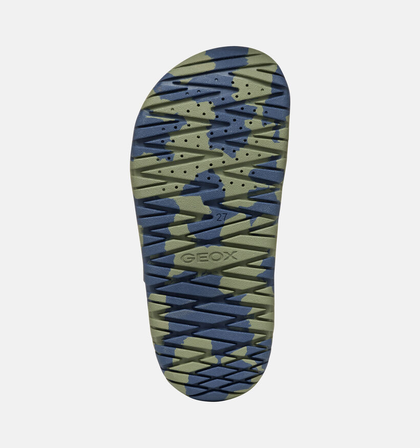 Geox J Sandal Fusbetto Bo Chaussures d'eau en Bleu fonc&eacute; pour gar&ccedil;ons (370145)