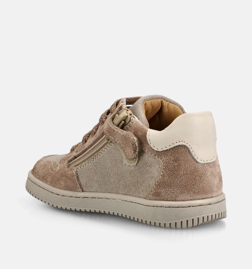 STONES and BONES Naif Gouden Schoenen met Veter en Rits voor meisjes (378230) - geschikt voor steunzolen