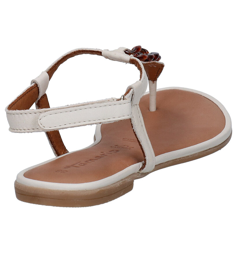 Tamaris Touch it Sandales en Ecru en cuir (270167)