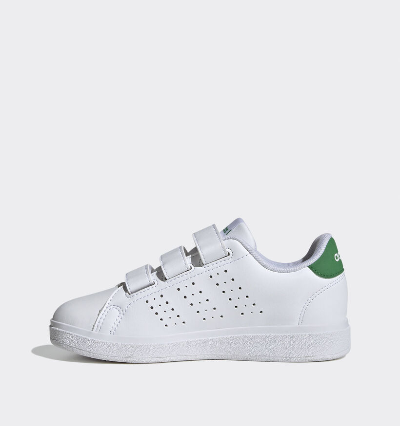 adidas Advantage Base 2.0 Witte Sneakers voor jongens, meisjes (350106)